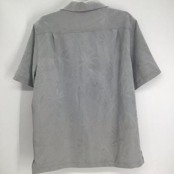 Caribbean Men’s Bird of Paradise textured Short Sleeve Woven Shirt NWT Size M - Picture 3 of 8